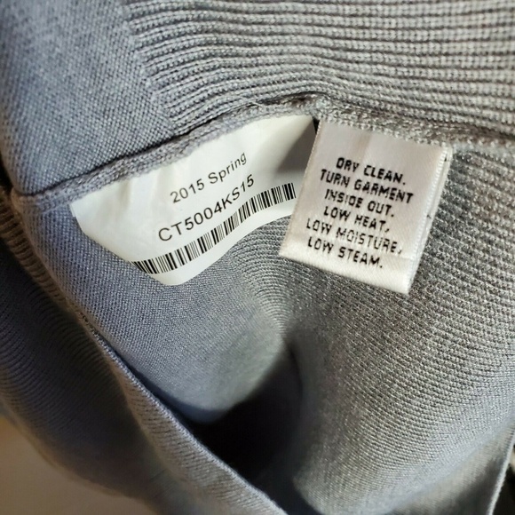 St. John Gray Sweater Crew-neck Long Sleeve Pull - Picture 8 of 8